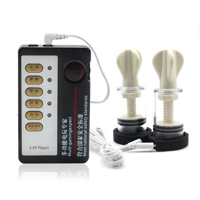 Электрошоковые наборы, вакуумный увеличитель груди, клитор, зажим для сосков, насос с присоской, массажер, секс-игрушки