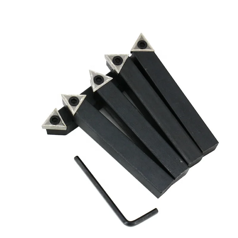1/2 inch 5pcs indexable carbide turning tool 12mm Turning Tool Holders Set With TCMT16T304  Carbide Inserts and Wrenches