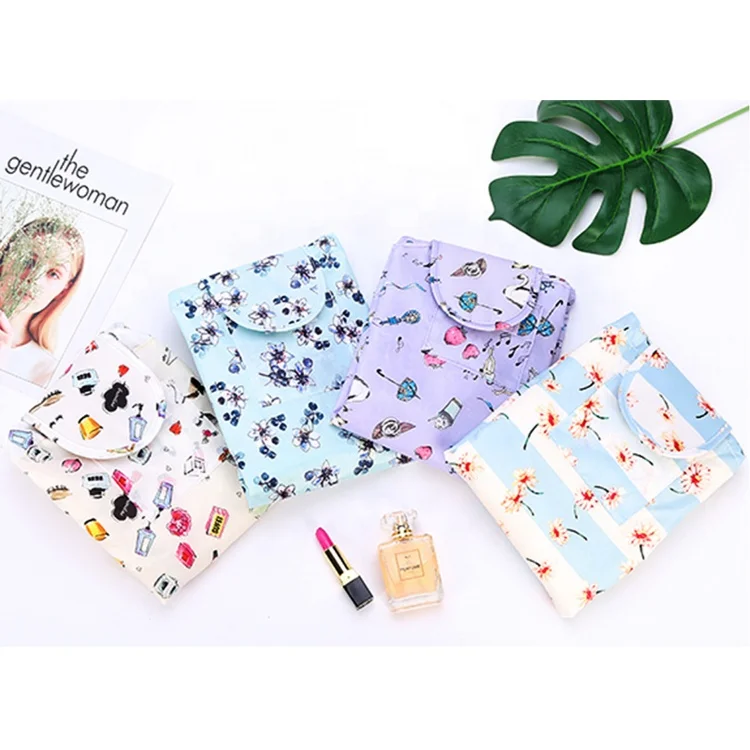 High quality water proof nylon cosmetic bag round make up bag easy travel