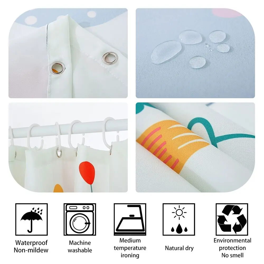 3d Print Ocean Sea Dolphin  Bathroom Curtain Decoration Waterproof Washable Shower curtains With Hooks