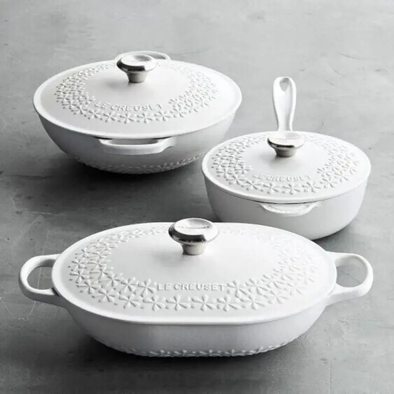 cast iron enamel cookware set 18/24/26/31cm