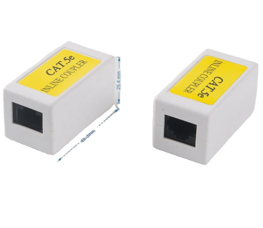 Сетевой кабель UTP Cat5E, гнездовой разъем, удлинитель кабеля LAN, соединитель RJ45, сетевой модуль cat5e