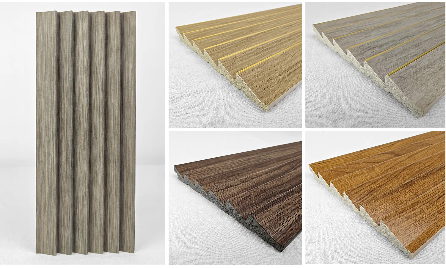 Hot PS wall fluted others exterior wall panels PS wood wall panels customize color