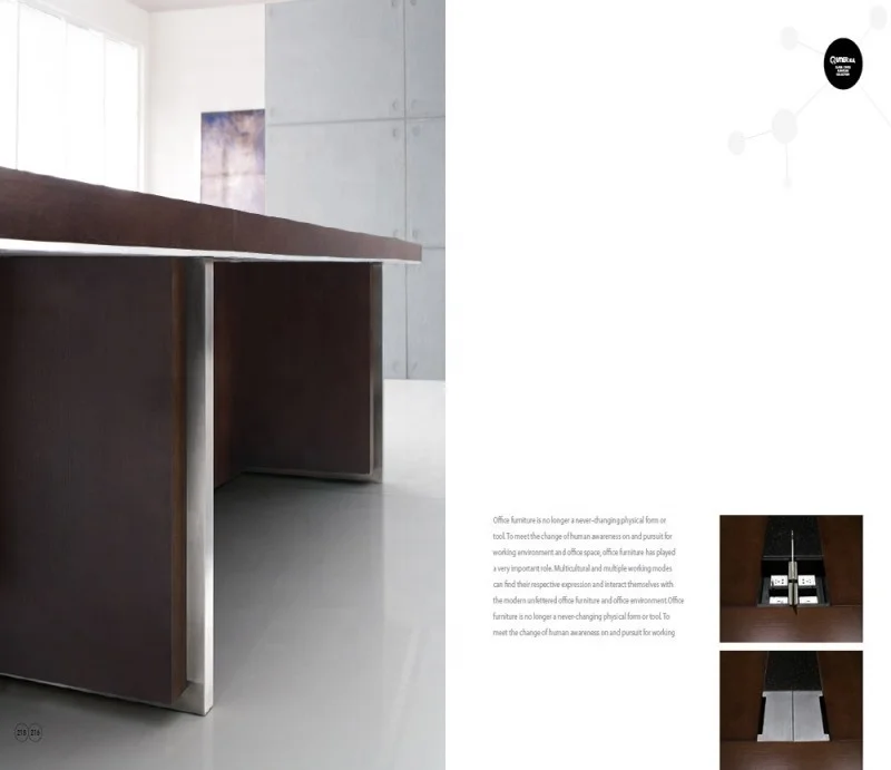 Elegant Design Classical Solid Wood Executive Office boss table