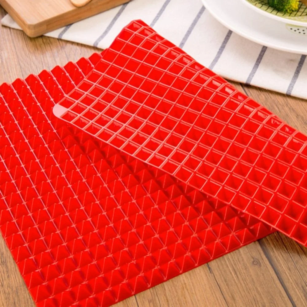 
40x27cm Pyramid Bakeware Pan 4 color Nonstick Silicone Baking Mats Pads Moulds Cooking Mat Oven Baking Tray Sheet Kitchen Tools 