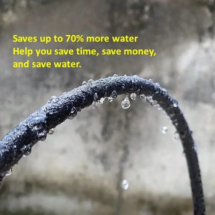 New Black Porous Soaker Hoses Hose 50Ft 5/8 For Garden Greenhouse Plant Soil And Root Watering