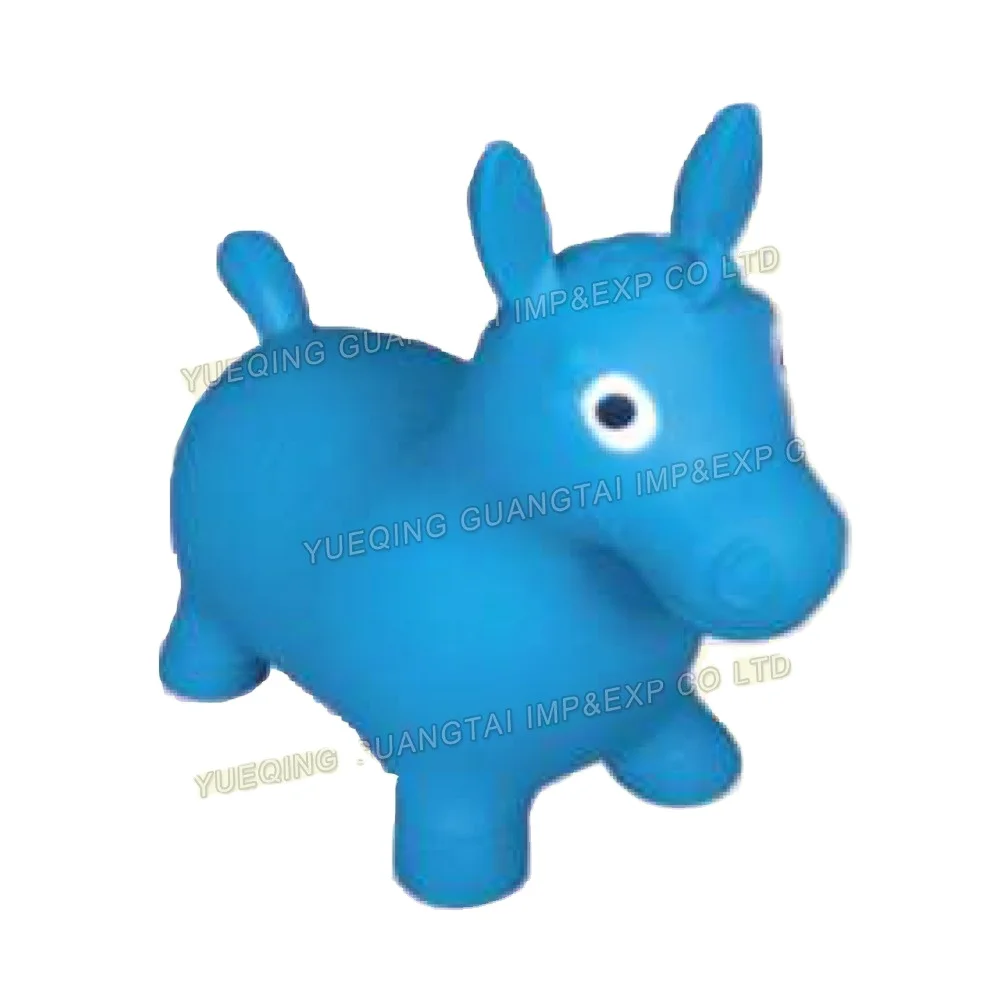  Updated animal inflatable toy jumping horse with non-toxic PVC