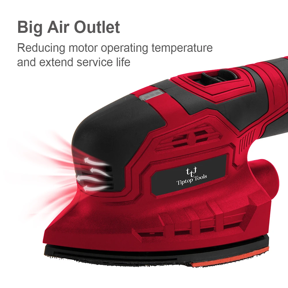 Hot Sale 12v Li-ion Battery Power Rechargeable Cordless Electric Delta Mouse Detail Wood Sander With Dust Bag