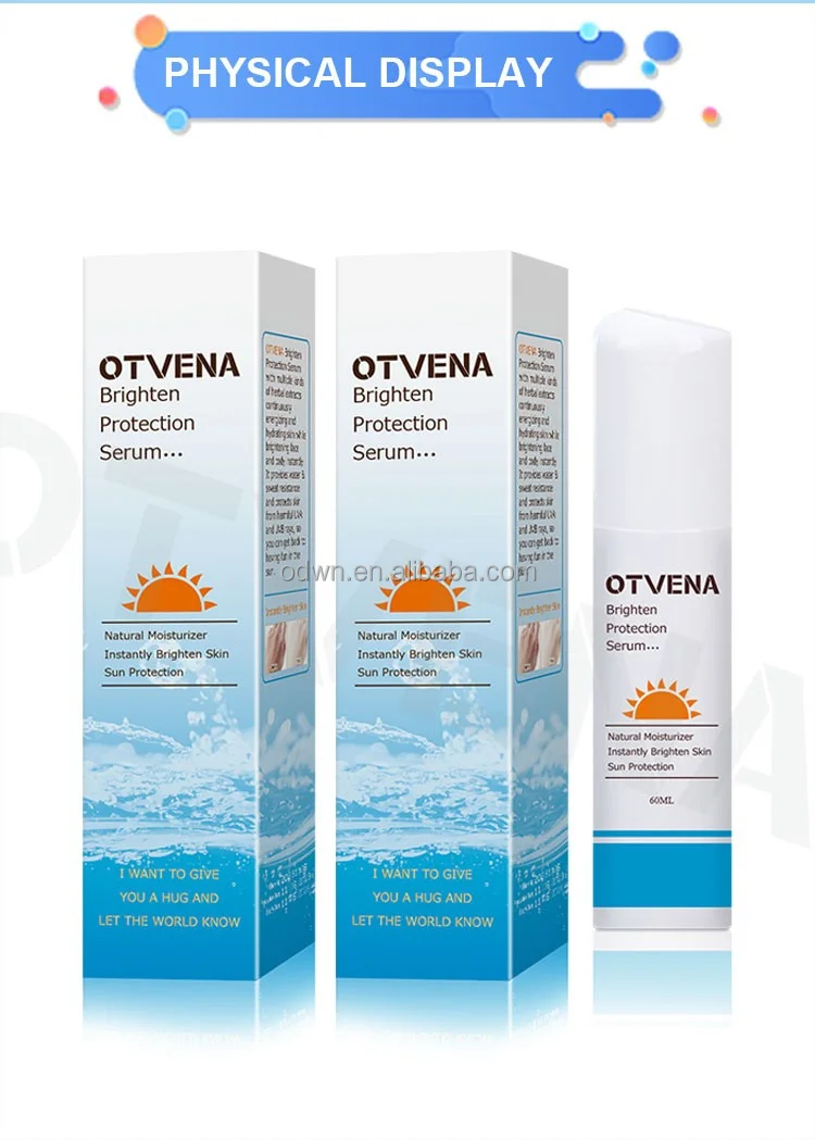 OTVENA sun protection products body lotion for natural skin whitening lotion with spf