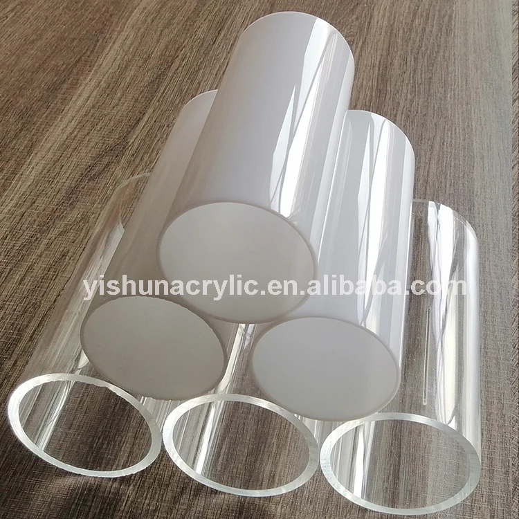 Guangzhou factory price wholesale optical grade diameter 8-500mm pmma plastic acrylic cylinder tube