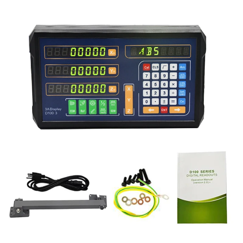 DITRON 2/3 Axis Dro Digital Readout Display and Linear Glass Scale for Lathe Milling Machine