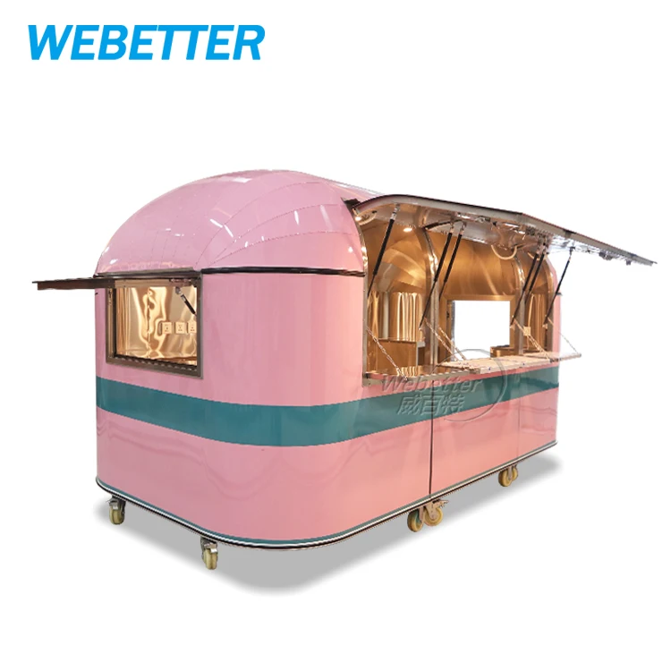 WEBETTER новый дизайн складной грузовик для пищевых продуктов трейлер напитков мобильный концессионный пищевой воздушного потока