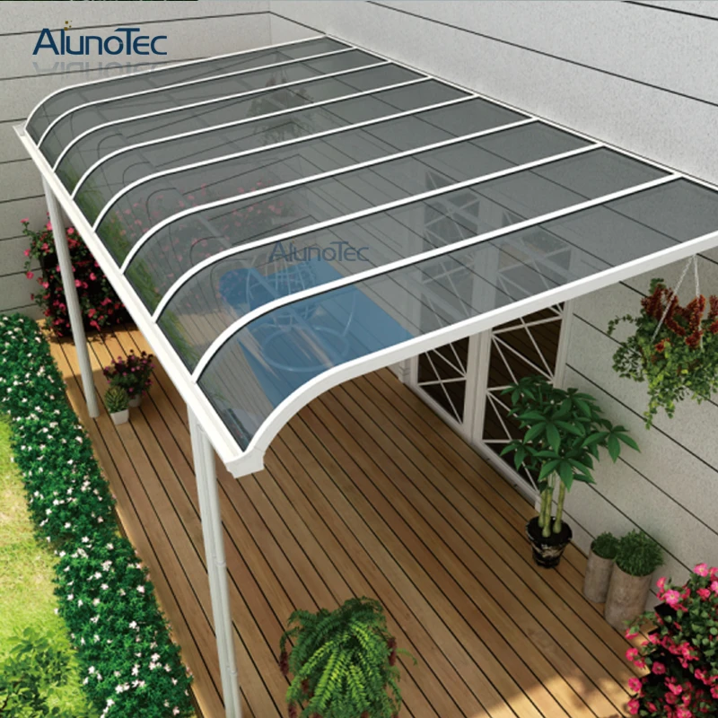  Patio Cover Polycarbonate Garden Shade Awnings Roof Balcony Aluminum Outdoor