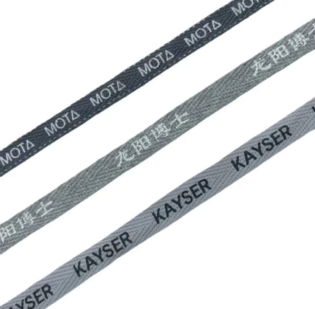 Printing Logo Printed brand Gift Ribbon Custom Wholesale Personalized 100% Cotton Ribbon High Quality Screen Black RIBBONS