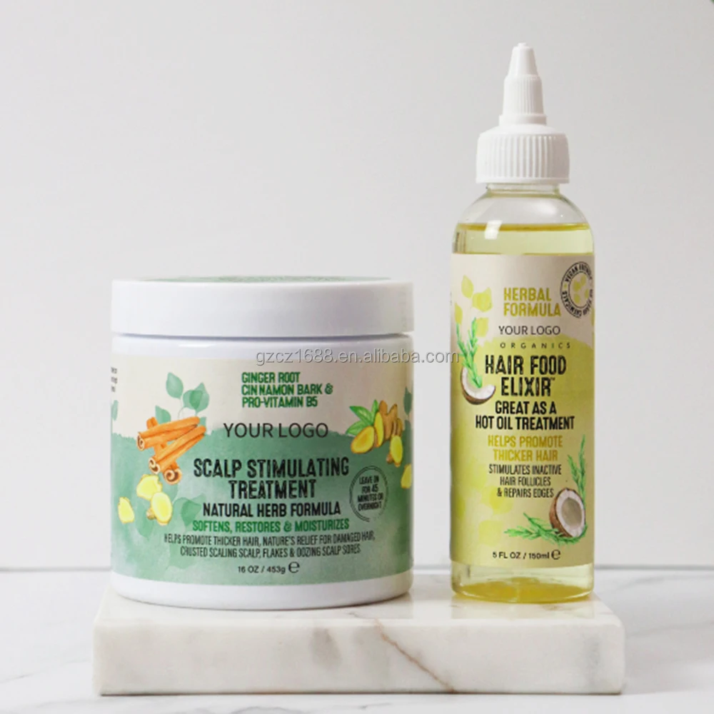 Private Label Natural Biotin Black Castor Oil Deep Conditioner Overnight Leave in Hair Conditioner Scalp Hair Loss Treatment