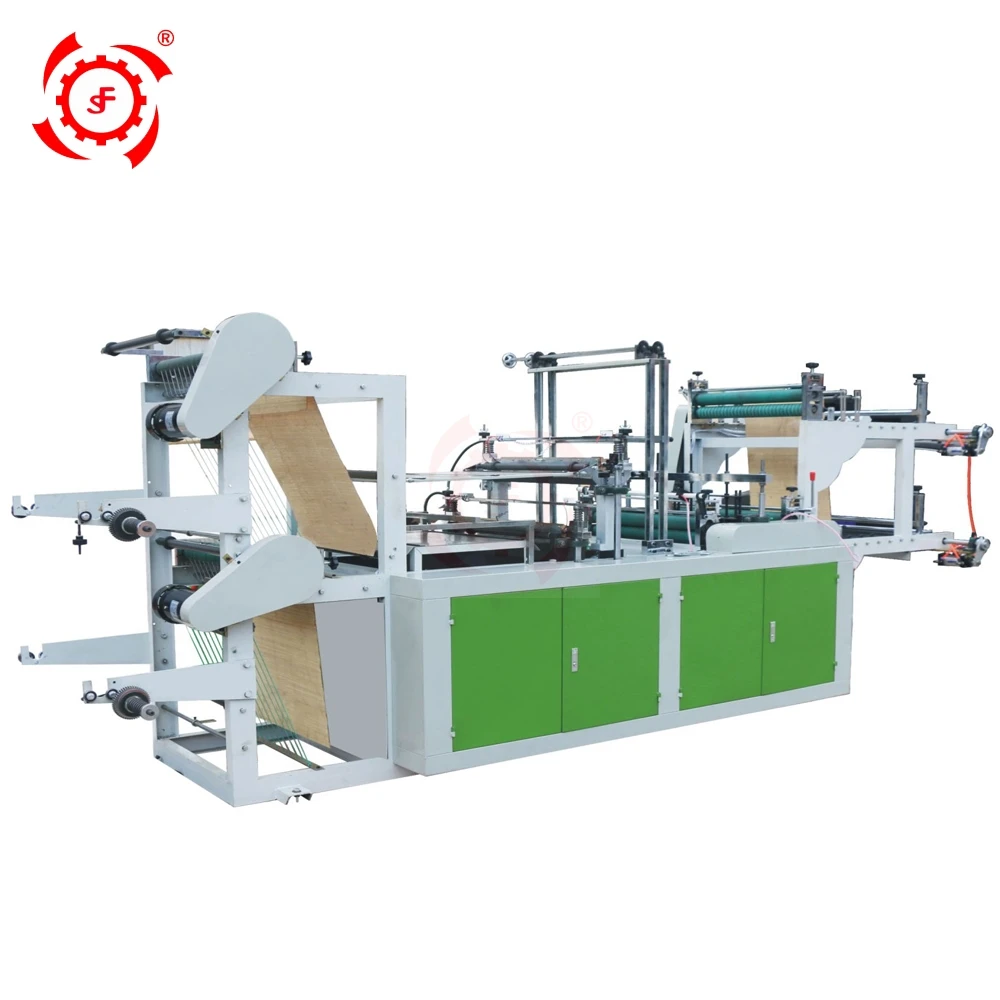 Automatic High Speed Biodegradable Corn Starch Polythene Plastic PE HDPE T-shirt Shopping Nylon Carry Bag Making Machine Price