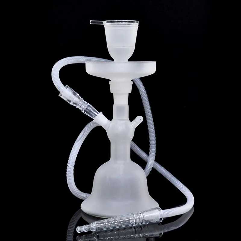 Clear Glow Glass Hookah LED Light Smoking Set Water Pipes Shisha Narguile Full Large Chicha shesha hubbly bubbly hookah