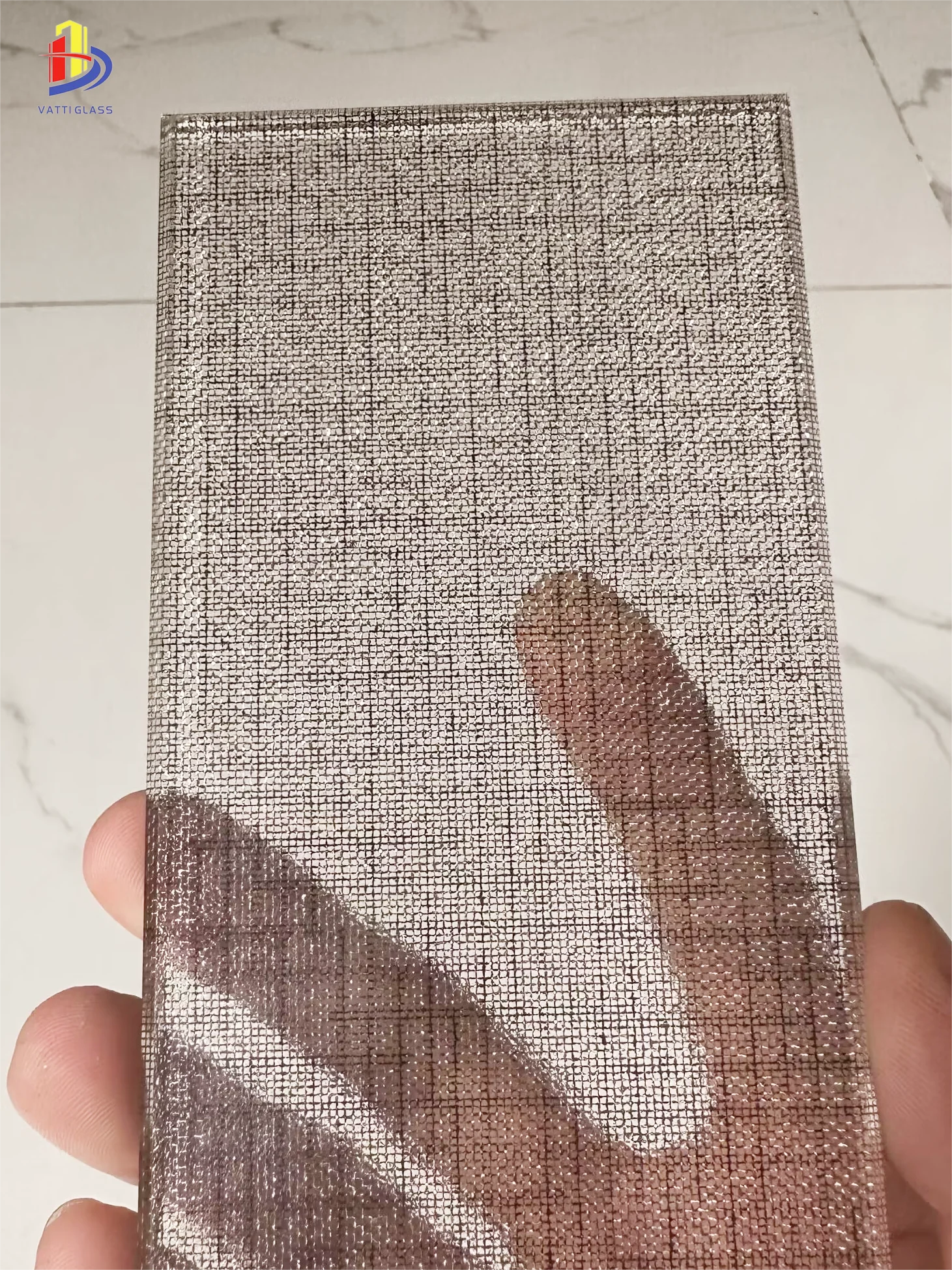 safety laminated wire mesh  decorative glass