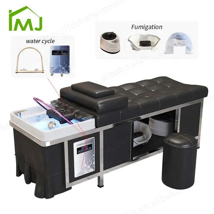 Salon Furniture Multifunction table water therapy head Spa thai massage shampoo bed