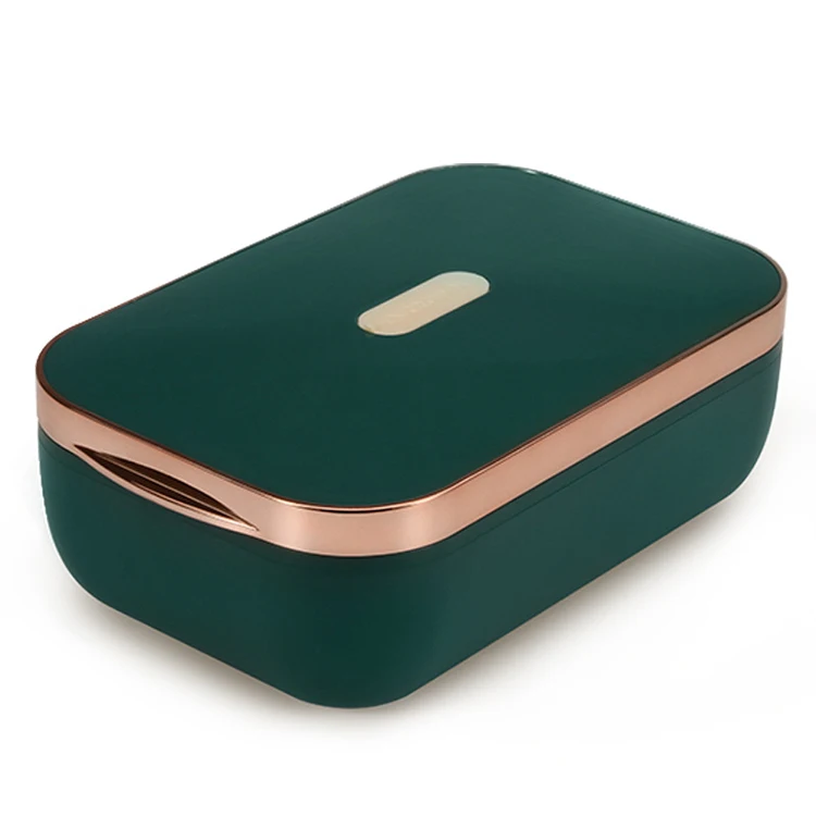 Portable 800ML Car Home School Use Hot Thermo Heated Ceramic Food Warmer Container Electric Bento Lunch Box