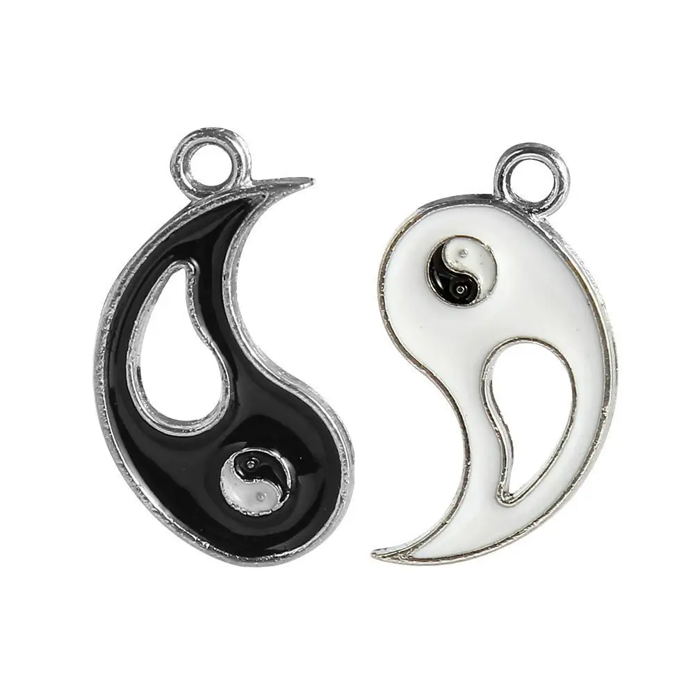 Loose Beads Alloy Beads New charm Tai Chi Yin Yang Star / Moon zinc alloy pendant DIY crafts jewelry accessories CharmMetal Bea
