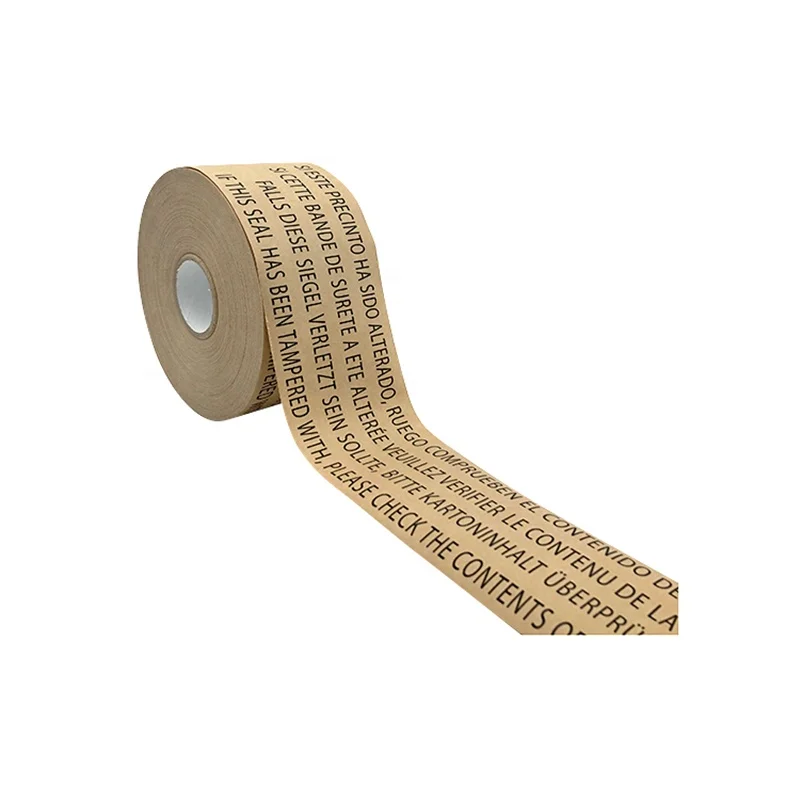 
High Performance Biodegradable Sealing Kraft Paper Tape Print Water Activated Tape 