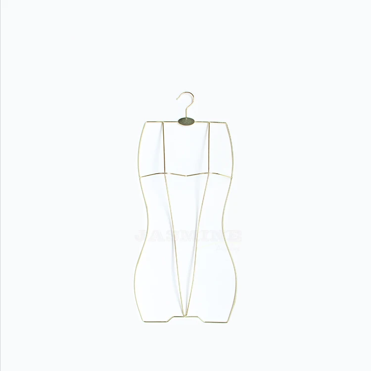 Cheap gold color metal swimwear hanger for lingerie shop