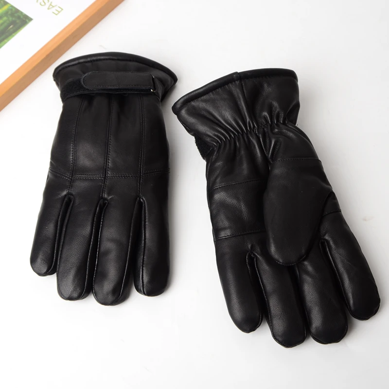 
Fashion sheepskin gloves genuine sheepskin shearling gloves Warm leather for outdoor riding man sheepskin gloves shearling 