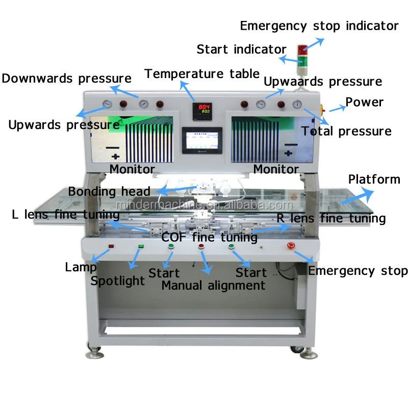Laptop TV LCD bonding machine MD-880SH COF COG TAB ACF lcd screen panel repair machine