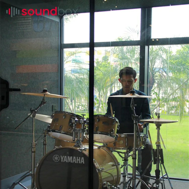 Portable soundproof recording vocal booth diy soundproof booth drums
