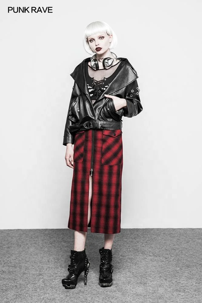 OPQ-266 PUNK RAVE Gothic Latest Design  Short Dress Summer Dress