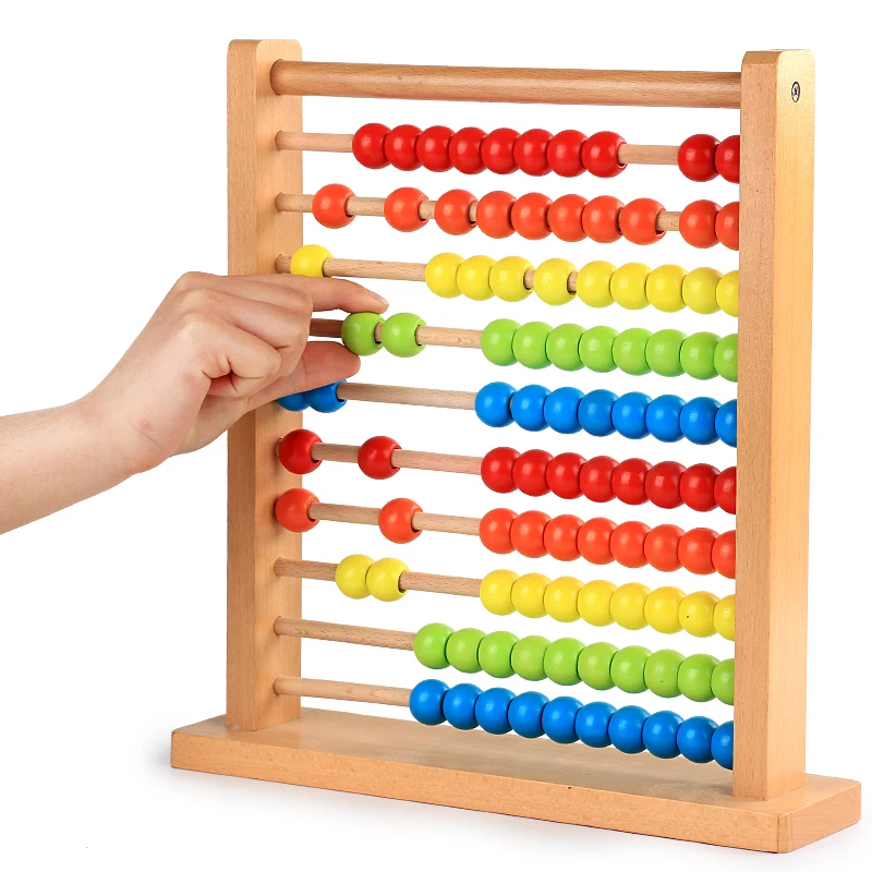Wooden Maths Educational Toy Of Rainbow Abacus Montessori Abacus Learning To Count Numbers For Early Education Teaching Maths