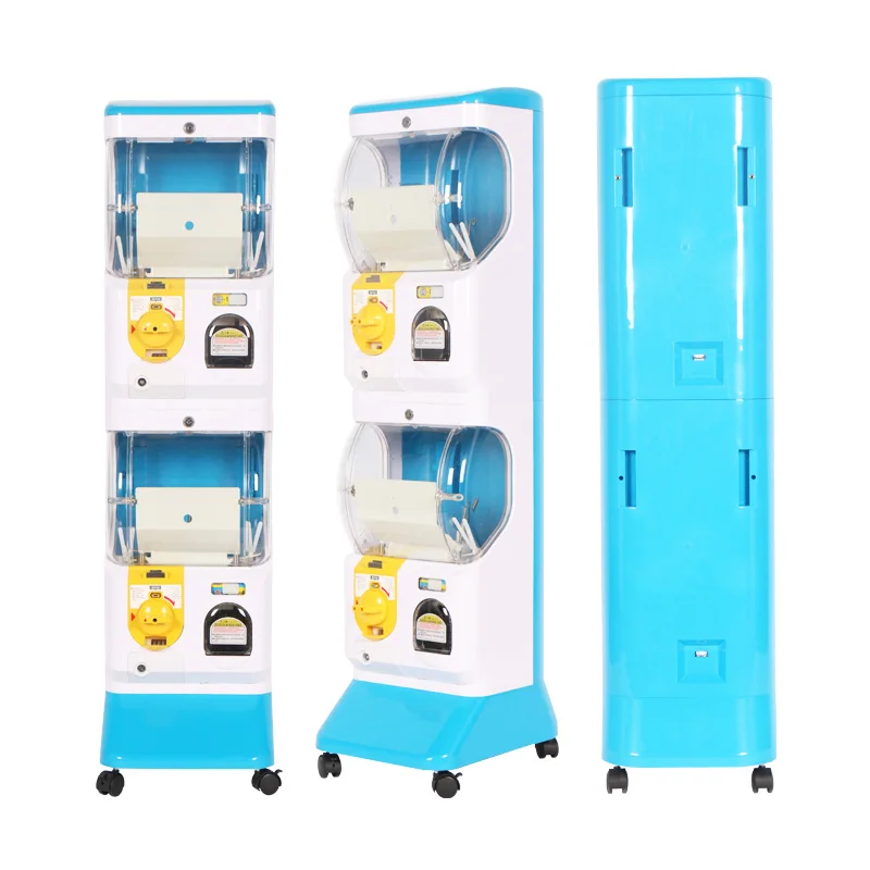 Clear Colour Attractive Coin Operated Vending Machine for Capsule Toys