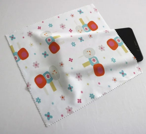 Customized microfiber cleaning cloth microfiber sea island filament super soft microfiber fabric using for cleaning glass