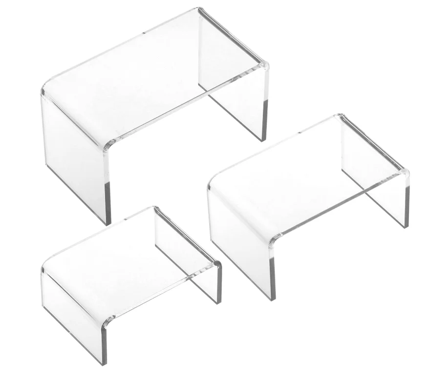 
Custom Acrylic Riser Set Acrylic Display Risers 