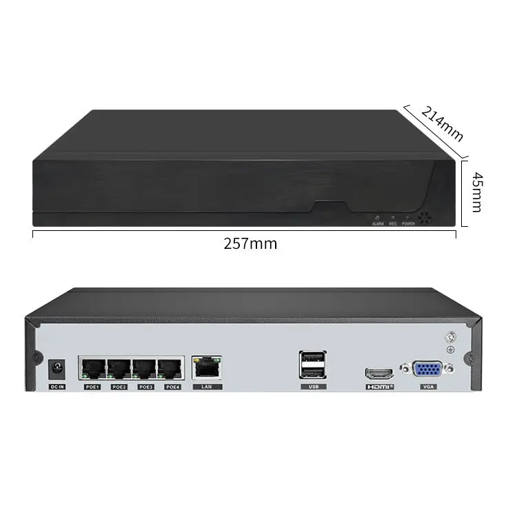 Hot Selling Products China Factory 4 Channel 2MP H.265 P2P Network POE IP CCTV Dome Security Camera 4 CH night vision Camera