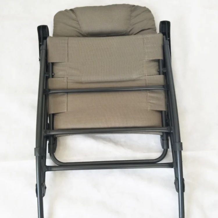 Outdoor Garden Steel Folding Cushion Rocking Beach Camping Chair