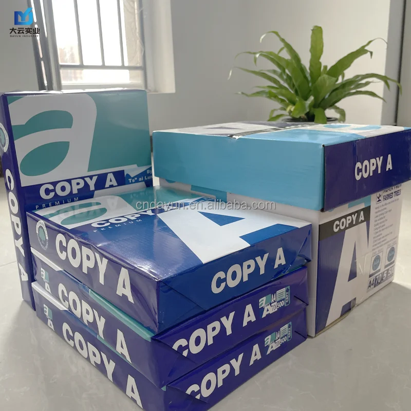 Chinese Manufacture Double A4 Size Copy Paper Cheaper Paper 500 Sheets Ream Paper A4 70G 80G in Thailand Letter Size 8.5*11 75g