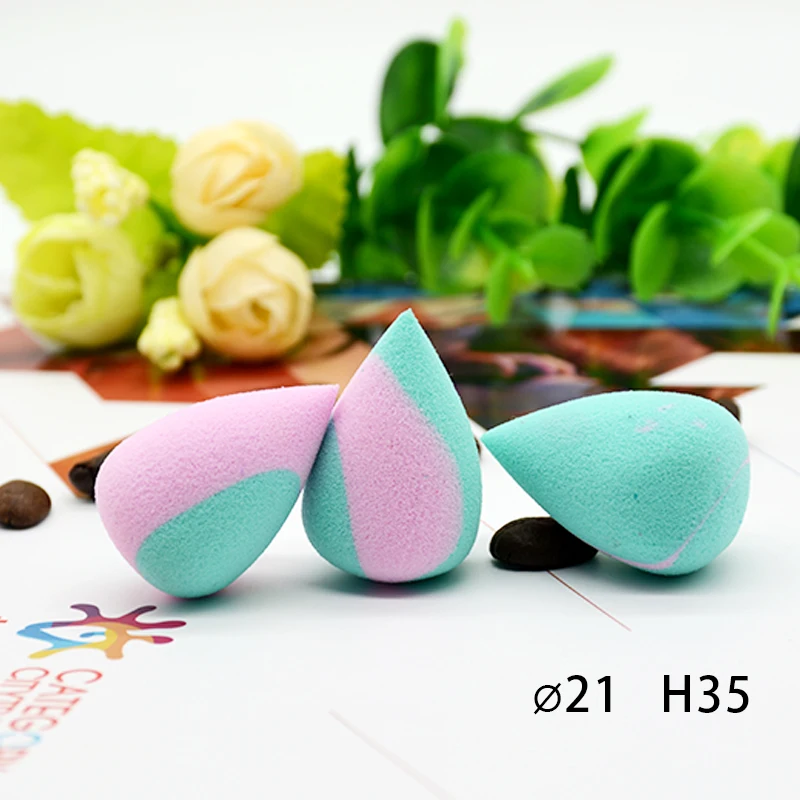 Wholesale Mini  Makeup sponge marble color beauty sponge blender in special shape