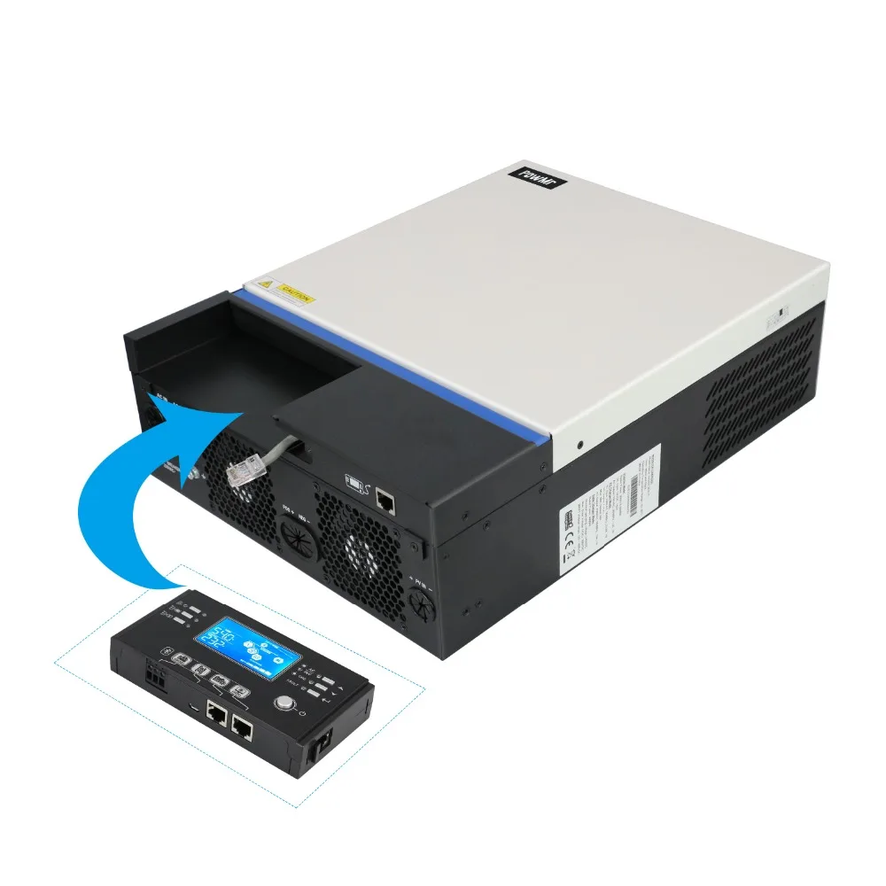 Инвертор PowMr 5 ква кВт 48 в 230 В переменного тока 3 24 Voltronic VM III с зарядным устройством 80 А MPPT Solar PV гибридный солнечный инвертор