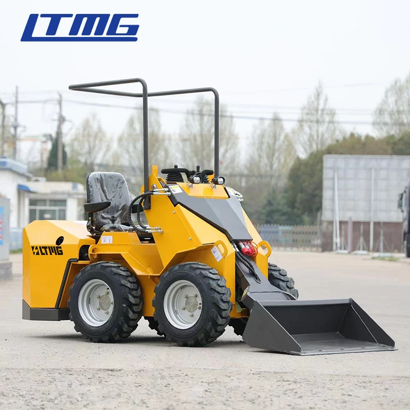 LTMG New Release Model mini skid steer loader wheel seated loader 230kg skid steer loader with seat