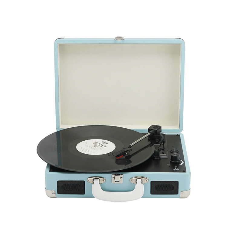 USB BT SD card AM FM radio portable turntable player lp player customize