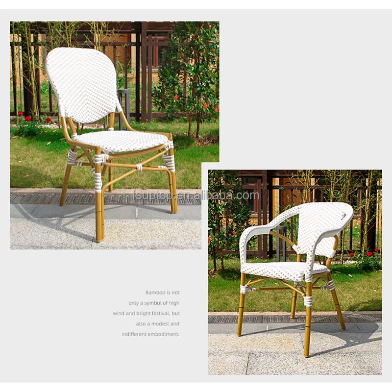 Best Quality white Rattan Weaving Table Chair Sofa Outdoor Furniture Customizable Wicker Garden Set