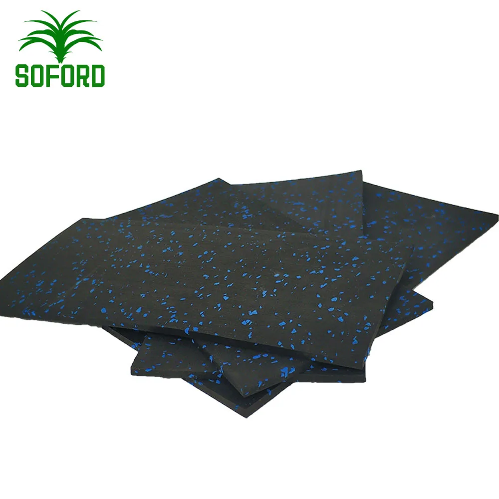  Желтый точечный 8 мм резиновый настил кроссфита рулон для спортзала