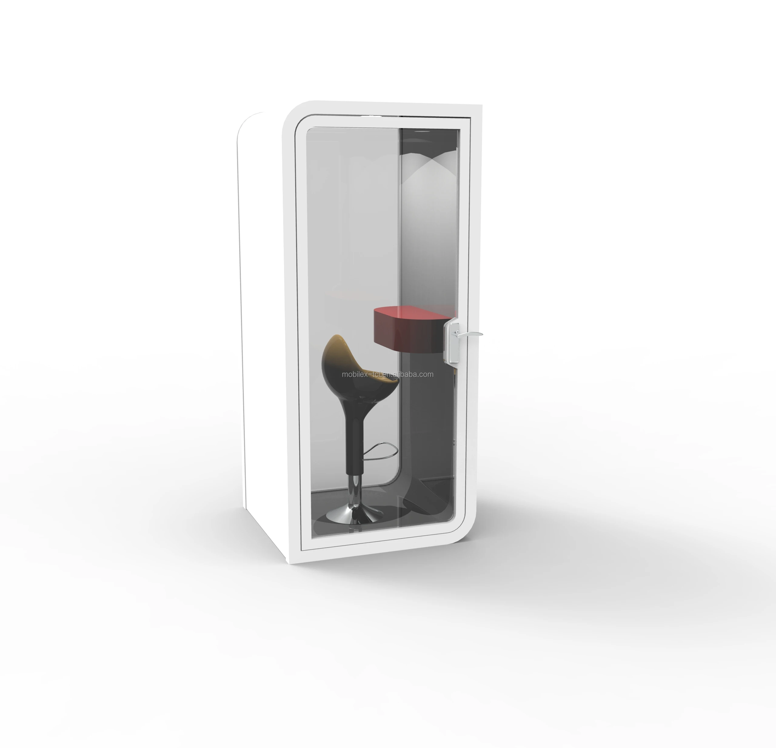 Soundproof workplace phone booth