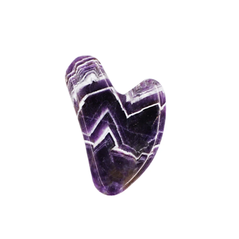 Лидер продаж, индивидуальные массажные инструменты для подтяжки тела и лица, натуральный зеленый розовый фиолетовый камень для соскабливания гуаша