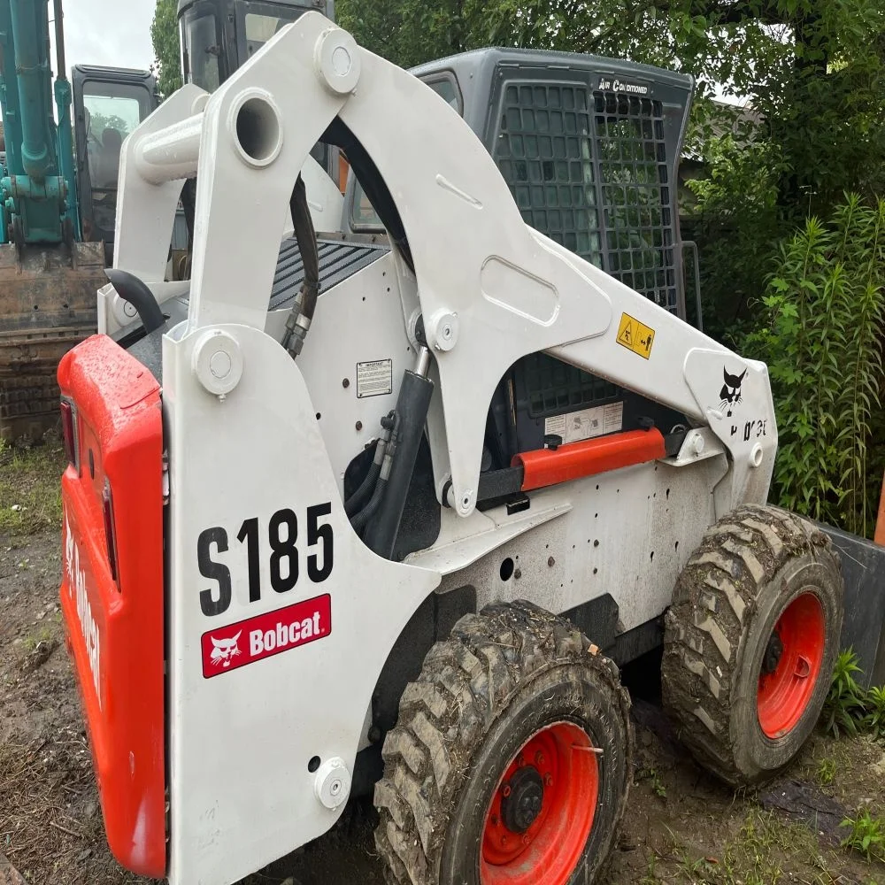 Подержанный мини-погрузчик Bobcat S185 с 95% новыми компонентами, 2-тонный 3-тонный небольшой экскаватор-экскаватор, двигатель Kubota, сертифицированный CE