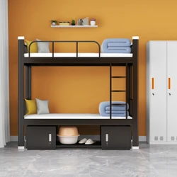 YML Hot Sale Modern Bunk Beds For Adult With Storage For Bedroom Campus Metal Kids Dormitory Bunked Bed With Stairs