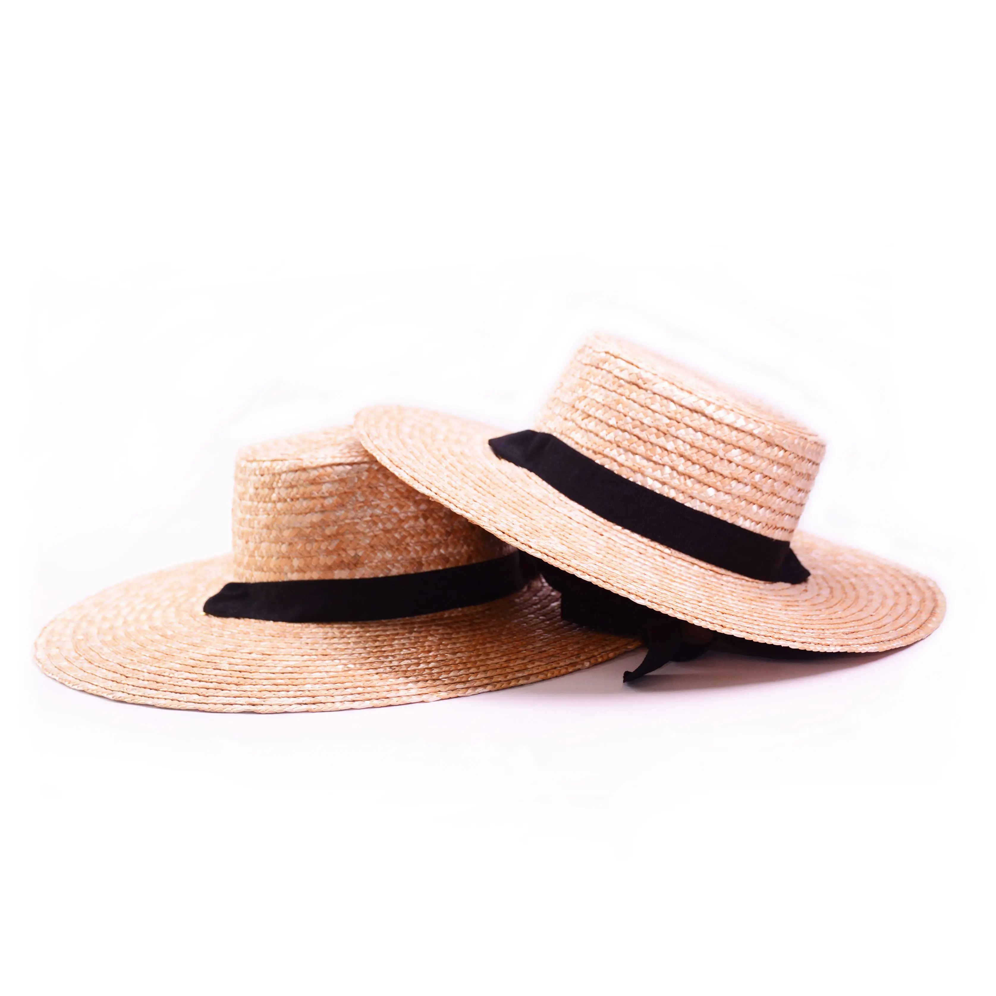 
Wholesale hot sale 100% Natural Grass custom summer hats women straw fedora 