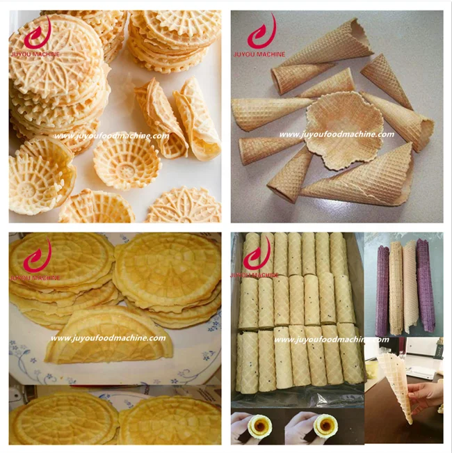Stroopwafel Ice cream Wafer Egg Roll Waffle Maker Ice Cream Cone Making Machine